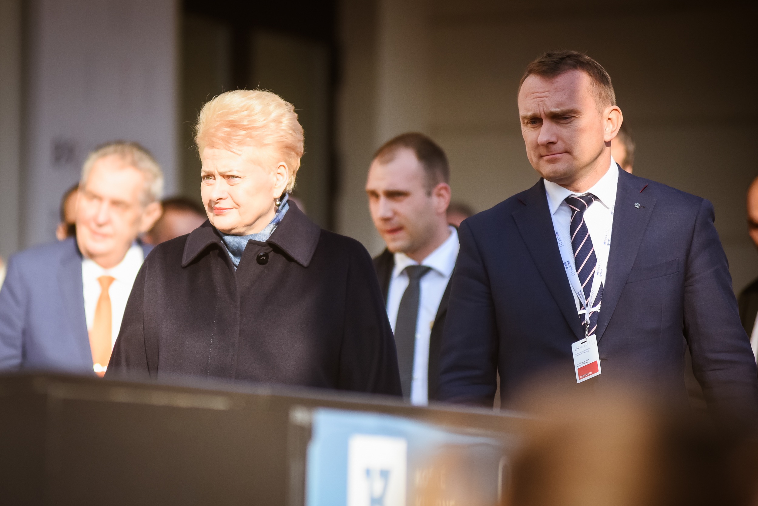 S prezidentkou Litevské republiky, J. E. Daliou Grybauskaité, Summit NATO v Londýně, prosinec 2019